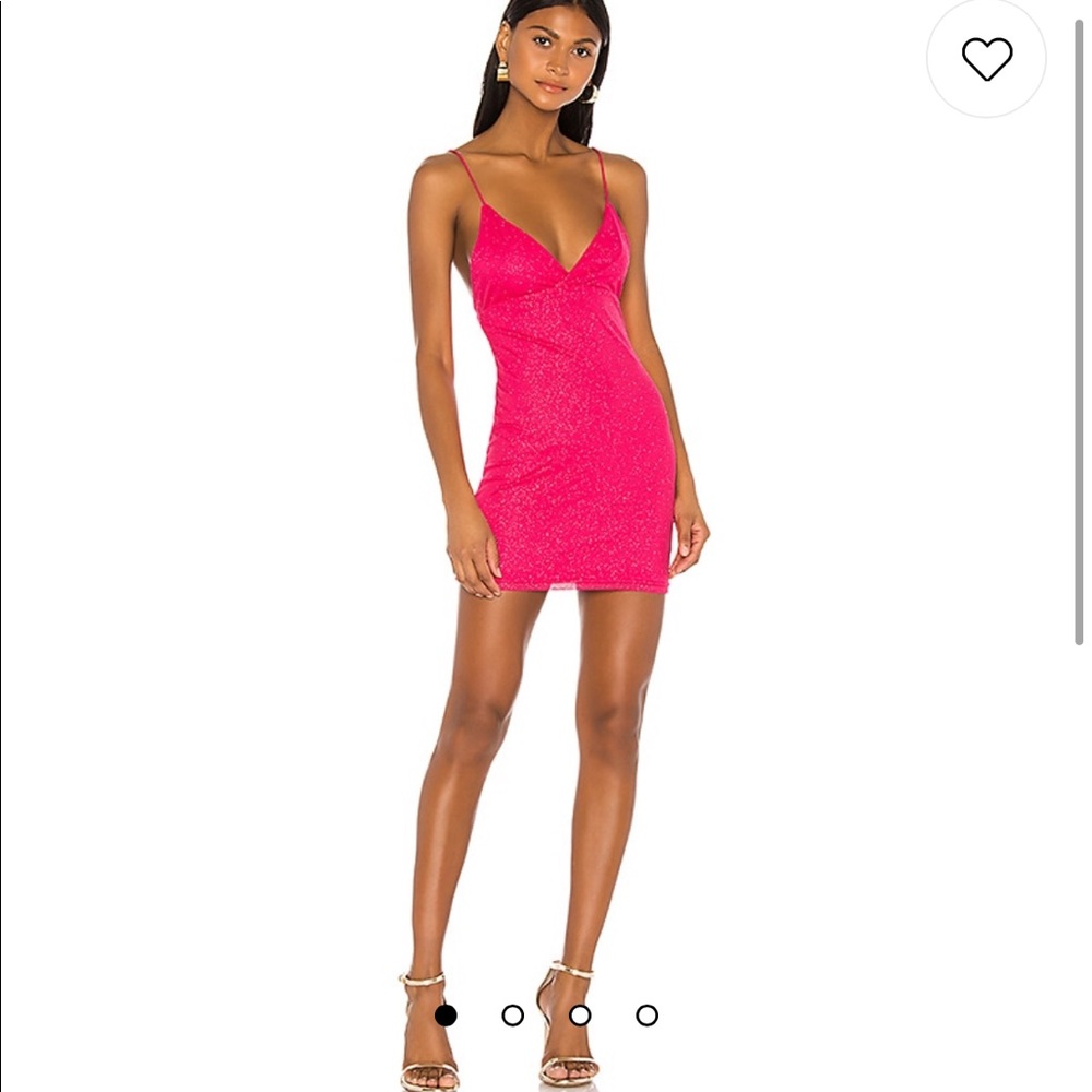 Superdown Sydney pink sparkly mini dress
